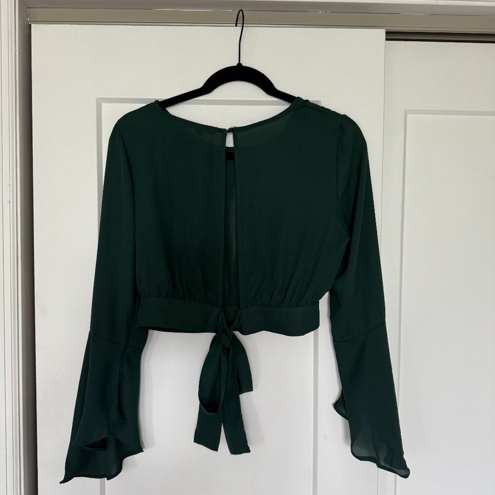Emerald Green Evening Top